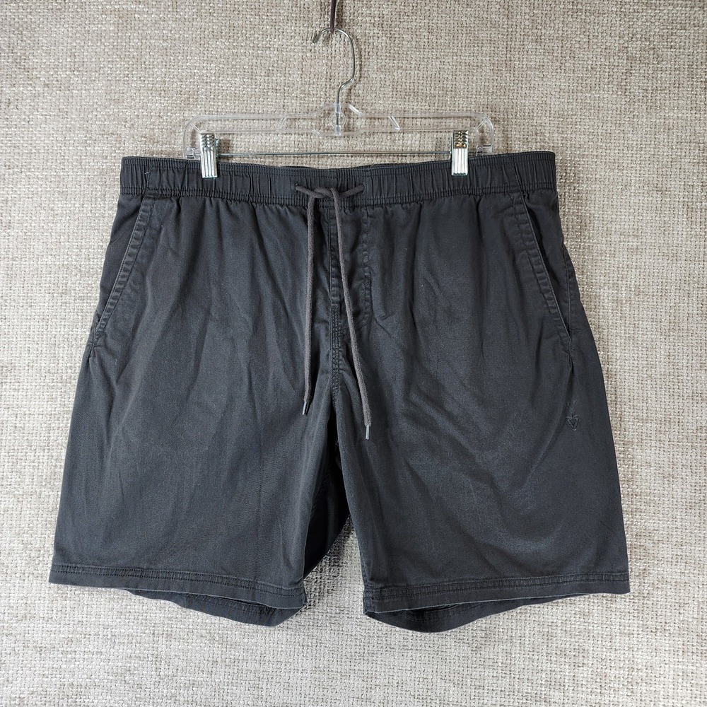 Vissla Organic Cotton Blend Shorts Mens XXL‎ Gray Pull On Drawstring Pockets